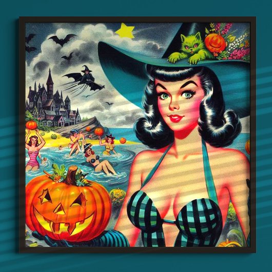 Halloween Pin-up Poster