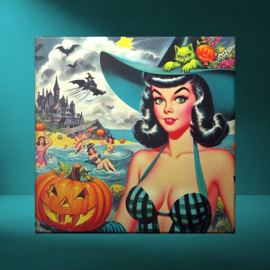  Halloween Pin-up Tegeltje