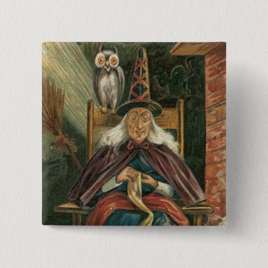 Halloween Pin Vierkante Button 5,1 Cm (Voorkant)