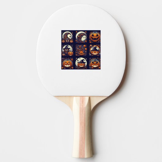 Halloween Ping Pong Paddle Tafeltennisbatje (Voorkant)