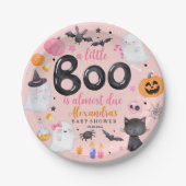 Halloween Pink Ghost Baby shower Paper Bord (Voorkant)