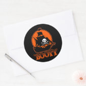 Halloween Pirate Booty Ronde Sticker (Envelop)