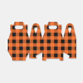 Halloween Plaid Favor Box Bedankdoosjes (Uitgevouwen)