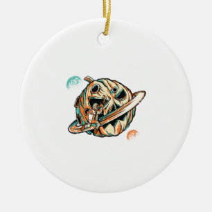 Halloween Planeet Keramisch Ornament