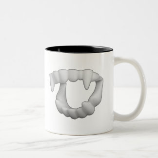 Halloween Plastic Fangs Teeth Tweekleurige Koffiemok