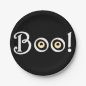 Halloween Plates Festive BOO ! Assiettes en Papier (Devant)