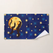 Halloween Pleines lunes chauves-souris ciel noctur (Serviette à main)