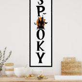 Halloween plezier | Spooky Creepy Deurlengte Poster (Keuken)