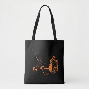 Halloween Pluto Piraat Grappig Halloween Draagtas