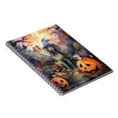 Halloween poel met pompoenen eng notitieboek (Rechterzijde)