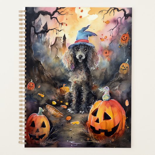 Halloween poel met pompoenen eng planner (Voorkant)