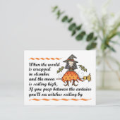 Halloween Poem Briefkaart (Staand voorkant)