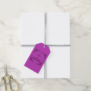 Halloween Poison Paarse gepersonaliseerd Cadeaulabel