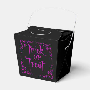 Halloween Poison Paarse Trick or treat Bedankdoosjes