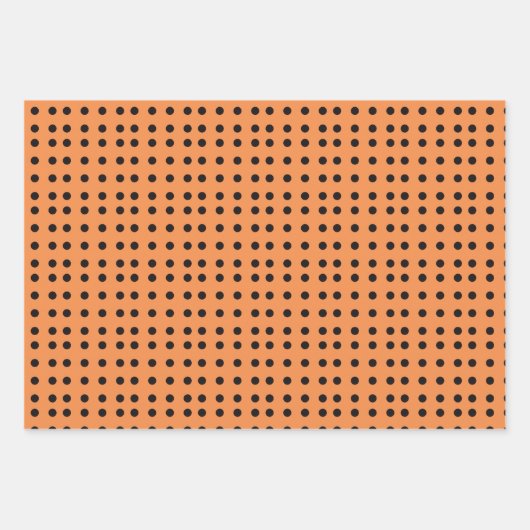 Halloween Polka Dot Pattern Inpakpapier Vel (Voorkant 2)
