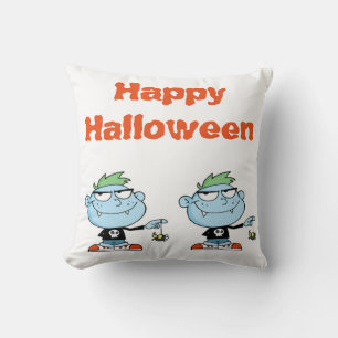 Halloween Polyester Sierkussen 16 x 16 inch/Monste