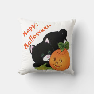 Halloween Polyester Sierkussen/Black Cat Kussen