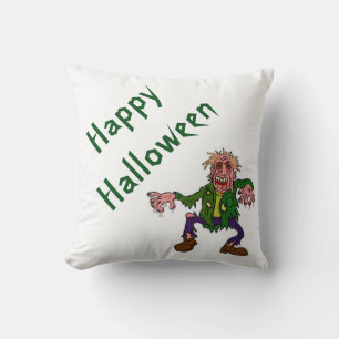 Halloween Polyester Sierkussen/Green Monster Kussen