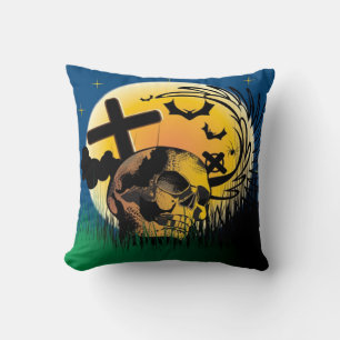Halloween Polyester Sierkussen/Spooky Scene Kussen