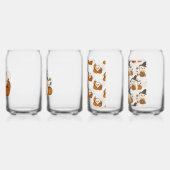 Halloween Pomeranians - Jeu de 4 Verres (Gauche)