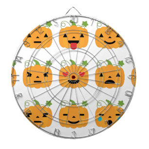 halloween pomkin emojis dartbord