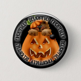 Halloween pomkin spooky pinback ronde button 5,7 cm