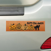 Halloween pomkins bumpersticker (Op auto)
