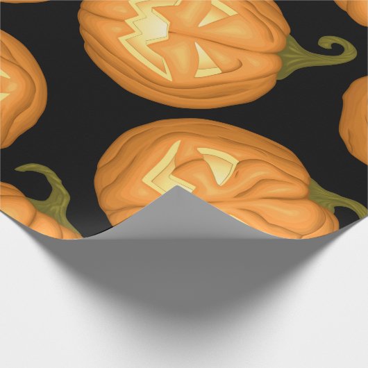 Halloween pomkins cadeaupapier (Hoek)