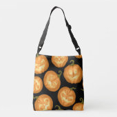 Halloween pomkins crossbody tas (Achterkant)