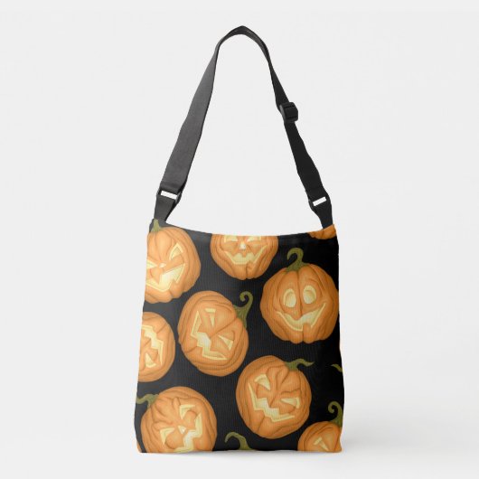 Halloween pomkins crossbody tas (Voorkant)