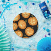 Halloween pomkins papieren bordje (Feest)