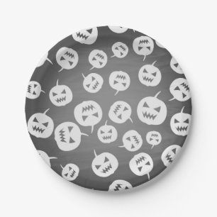 Halloween pomkins papieren bordje