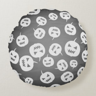 Halloween pomkins rond kussen