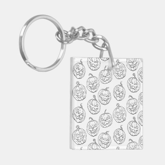 Halloween pomkins sleutelhanger (Voorkant Links)