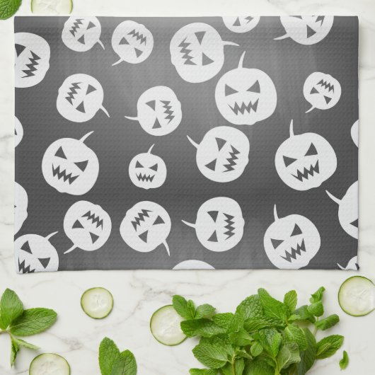 Halloween pomkins theedoek (Gevouwen)