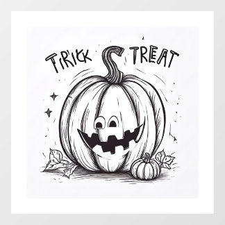 Halloween pompoen afbeelding lijsten raamsticker