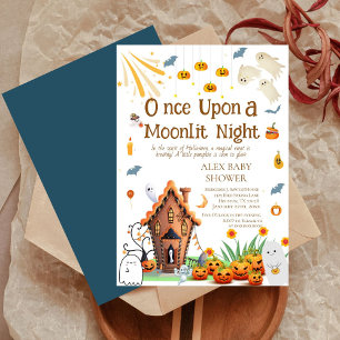 Halloween Pompoen Baby Shower Spoken Uitnodiging