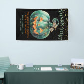 Halloween Pompoen Bedankt Spandoek (Beurs)