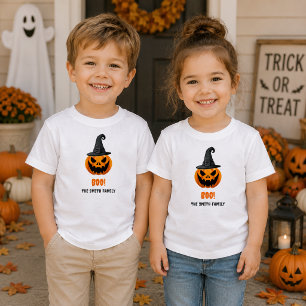 Halloween Pompoen “BOO!” – Persoonlijke Naam Kinder Shirts