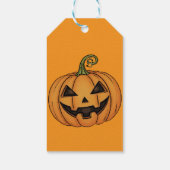 Halloween Pompoen Cadeaulabel (Achterkant)