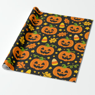 Halloween Pompoen Cadeaupapier