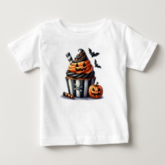 Halloween Pompoen Cake T-shirt (Voorkant)