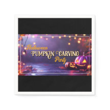 Halloween pompoen Carving Party servetten