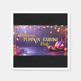 Halloween pompoen Carving Party servetten
