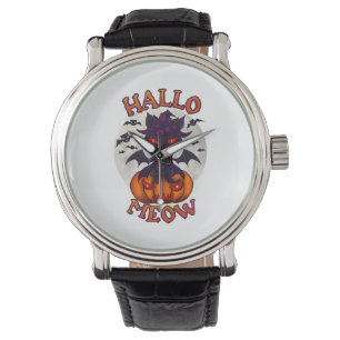 Halloween pompoen Catoween Horloge