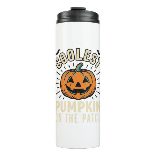 Halloween Pompoen Coolste Op Het Perceel Vintage_1 Thermosbeker
