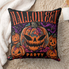 Halloween, Pompoen Coven Bloom, Gotisch Kussen