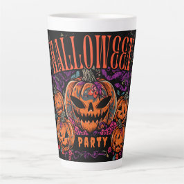 Halloween, Pompoen Coven Bloom, Gotisch Latte Mok