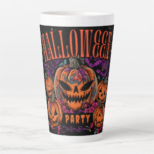 Halloween, Pompoen Coven Bloom, Gotisch Latte Mok