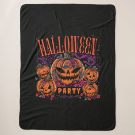 Halloween, Pompoen Coven Bloom, Gotisch Sherpa Deken